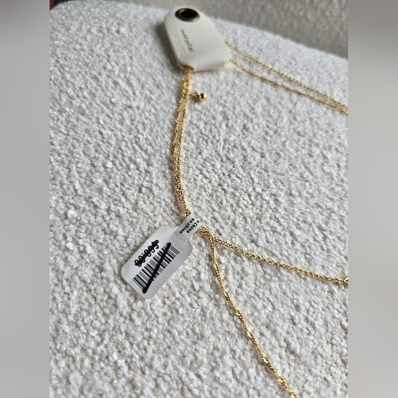 NWT! Free People, 14K Gold Plated Heart Layered Necklace, MSRP $68 - Picture 4 of 5